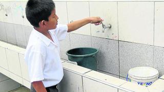 Colegios de Lima Metropolitana: 104 locales no tienen agua potable ni alcantarillado y 78 no tienen servicio eléctrico 