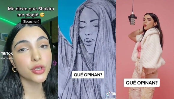 ¿Se parecen? La joven Briella asegura que el coro del tema de Shakira está inspirado en su canción. (Foto: @briellamusica / TikTok)