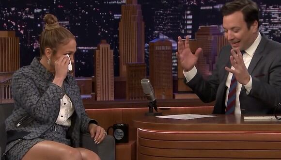 Jennifer Lopez llora de emoción al recordar su actuación en el Super Bowl. (YouTube)