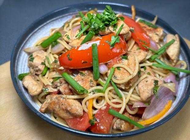 Sauteed noodles.