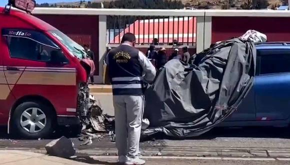 Accidende de tránsito ocurrió en Puno. Foto: Canal N