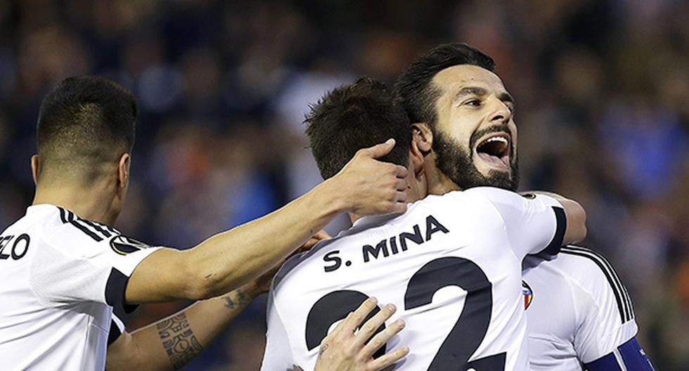 Valencia humilló al Rapid Viena en partido por la Europa League (Foto: EFE)