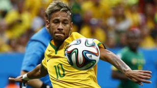 Neymar juega su primer Mundial y ya es goleador de Brasil 2014