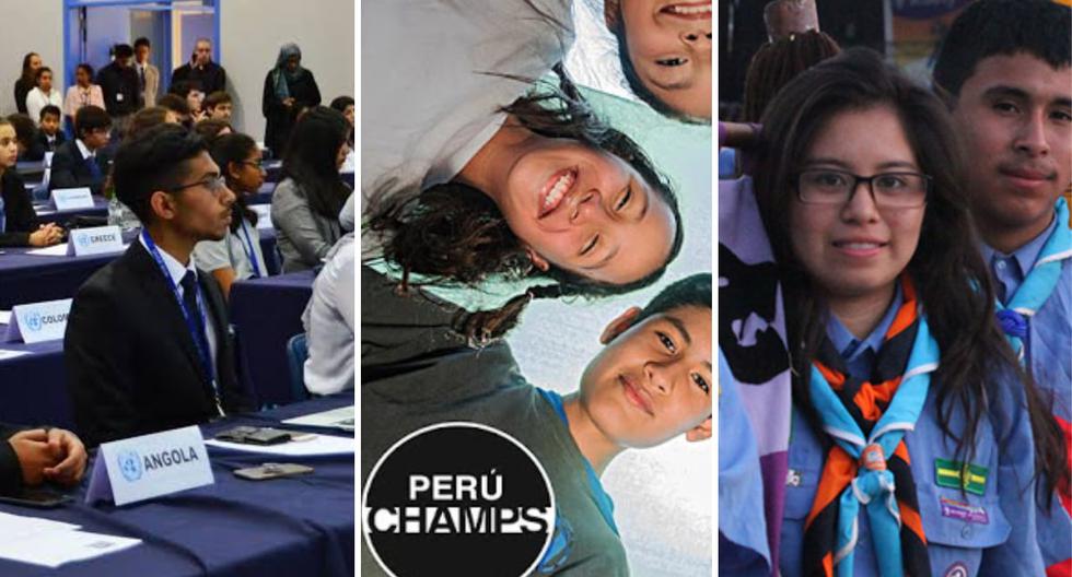 Los Modelos de las Naciones Unidas, Perú Champs y los Scouts: iniciativas de jóvenes que buscan cambiar al Perú. (Fotos: Difusión)
