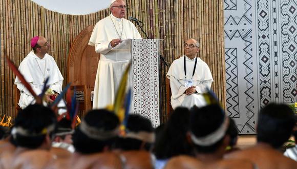 El Papa visitó Puerto Maldonado para un encuentro con las comunidades amazónicas (Foto: AFP)