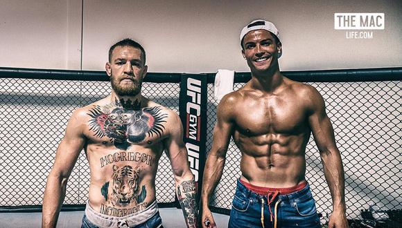 McGregor y Cristiano, en su encuentro del 2016. (Foto: Instagram)