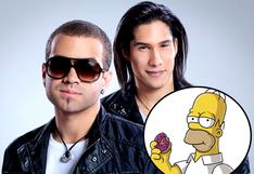 Chino y Nacho: mira cómo lucirían cantando con Homero Simpson