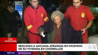 Chorrillos: vecinos rescatan a anciana que quedó atrapada en incendio