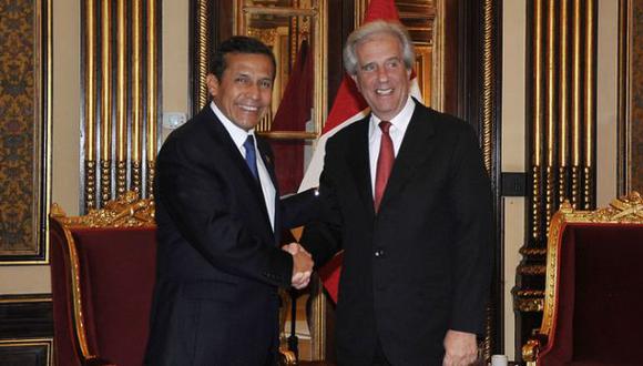 Ollanta Humala irá a toma de mando de Tabaré Vásquez en Uruguay