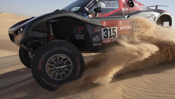 El piloto francés Mathieu Serradori en acción durante la octava etapa del Rally Dakar 2020. EFE/EPA/ANDRE PAIN