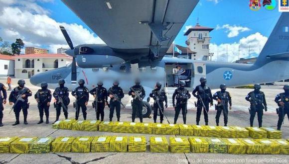 Este es el 'narcojet' incautado en Guatemala con más de una tonelada de cocaína. (Foto: Fiscalía).