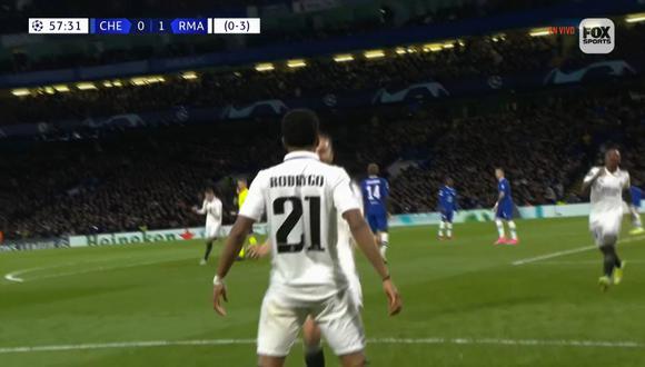 Rodrygo anota el 1-0 en el Real Madrid - Chelsea y lo celebra a lo Cristiano Ronaldo | VIDEO