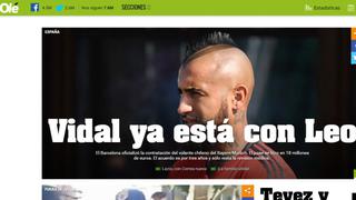 Barcelona: así informaron las portadas del mundo sobre el fichaje de Arturo Vidal