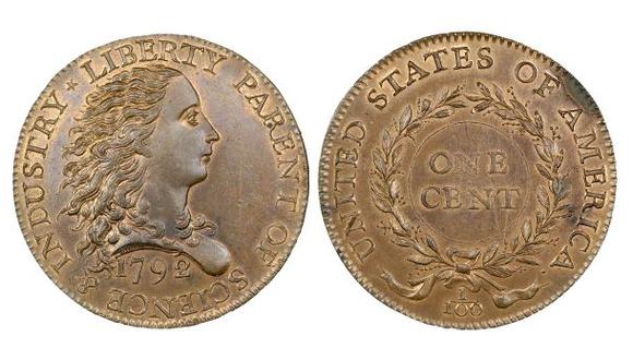Raro centavo acuñado en 1792 se subasta en 2,6 millones