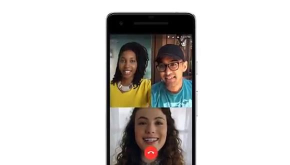 Con esta nueva función de WhatsApp podrás conversar y verle el rostro a varios amigos a la vez. (Foto: captura YouTube)