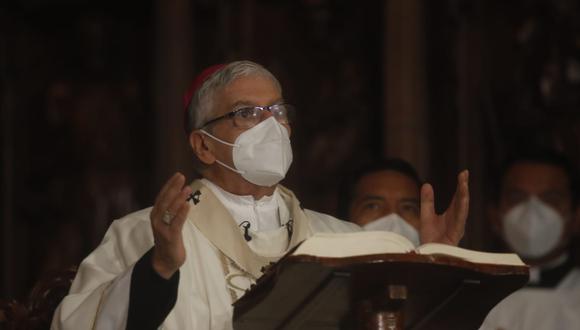 Monseñor Carlos Castillo presidió una misa en homenaje a los peruanos fallecidos por el COVID-19 con anterioridad. (Foto: Arzobispado de Lima)