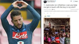 Jugador de Napoli busca a niño que usa su camiseta en África