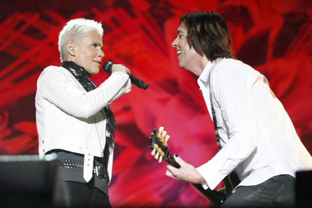 Roxette volvió a Lima en 2012, 17 años después de su última presentación. Marie Fredriksson y Per Gessle encantaron al público. Foto: Luis Gonzáles/ El Comercio.