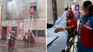 Callao: bombero resultó herido durante rescate de atrapados en incendio