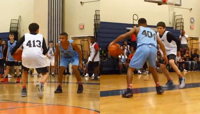 Dos adolescentes pasaban pruebas para un equipo de baloncesto en EE.UU. y vivieron un partido aparte. El video en Facebook se volvió viral con 22 millones de reproducciones. (Foto: captura)