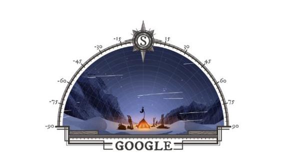 Google recuerda la primera expedición que llegó al Polo Sur