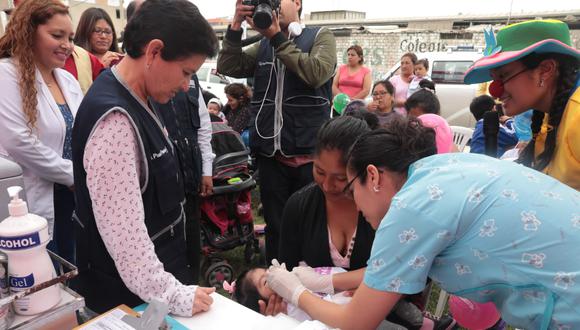 En Lima norte los brigadistas inmunizaron a los niños menores de cinco años (Foto: Minsa)