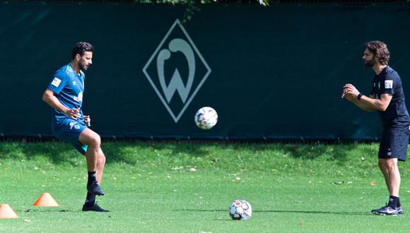 El comando técnico del Werder Bremen ha confirmado la presencia de Claudio Pizarro en el duelo amistoso contra VVV-Venlo de Holanda. El peruano vive su quinta historia con los verdiblancos. (Foto: Andreas Gumz)