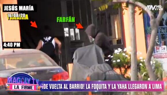 Jefferson Farfán ingresó a la casa de Yahaira Plasencia. (Foto: Captura ATV)