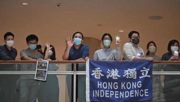 La oposición prodemocracia de Hong Kong lamentó hoy que el Legislativo chino aprobase una ley de seguridad nacional para el territorio y aseguraron que se trata del "fin" de la ciudad semiautónoma. (Foto: Anthony WALLACE / AFP)