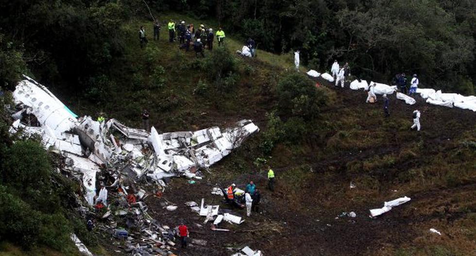 Avión de LaMia terminó así tras estrellarse a pocos minutos de arribar a Medellín. (Foto: EFE)