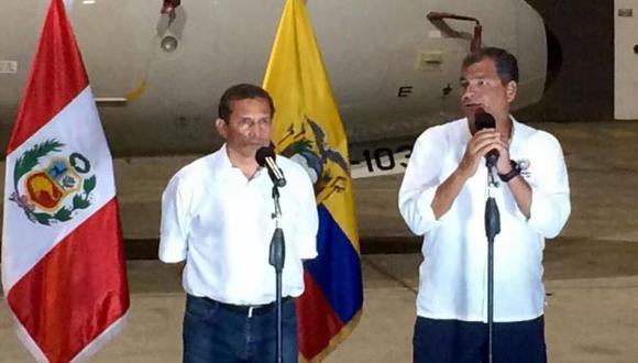 &quot;Se trata de una ayuda hecha de todo coraz&oacute;n, y sobre todo en solidaridad, como hermanos que tenemos que trabajar&quot;, dijo Ollanta Humala sobre ayuda humanitaria a Ecuador. (Foto: Difusi&oacute;n)