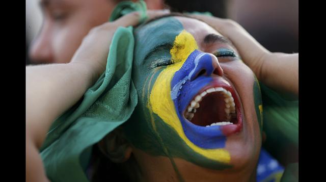 Brasil vs. Alemania: llanto y decepción en la hinchada local - 1