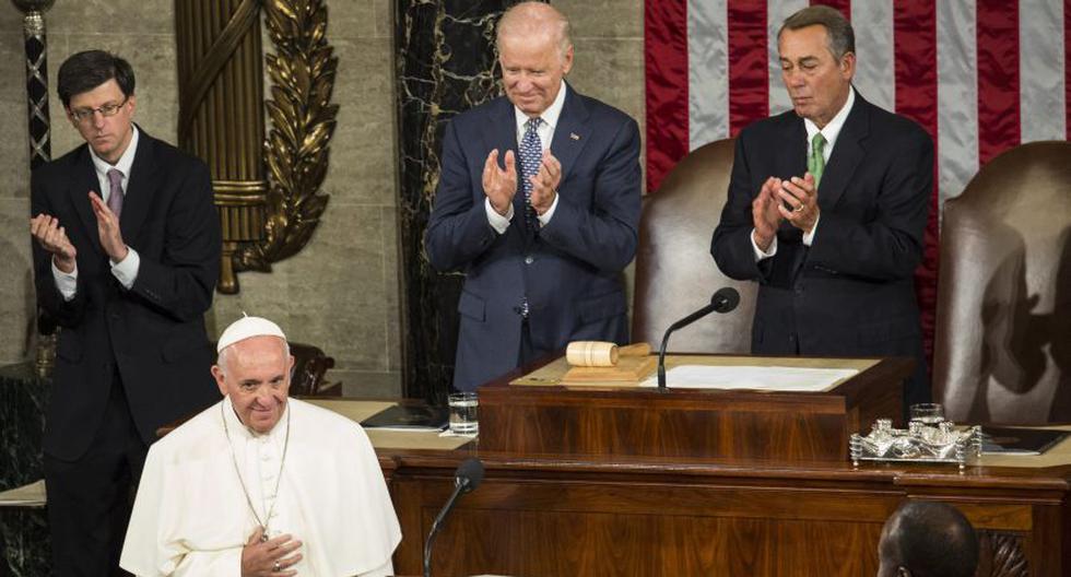 Papa Francisco ante Congreso de EEUU. (Foto: EFE)