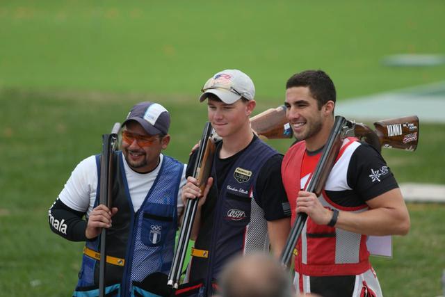 Nicolás Pacheco logró la medalla de bronce en tiro, modalidad skeet. El peruano también clasificó a los Juegos Olímpicos de Tokio 2020. (Foto: Violeta Ayasta - GEC)