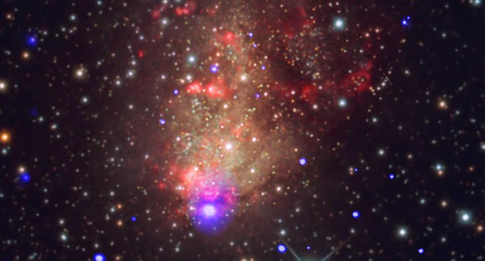 Las galaxias con actividad extrema, con 'gran brote estelar'. (Foto: X-ray: NASA/CXC/UMass Lowell/S. Laycock et al.; Optical: Bill Snyder Astrophotography)