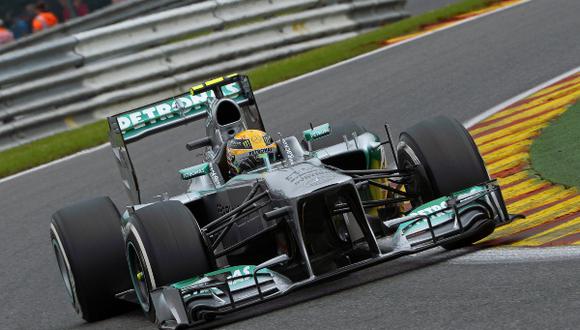 MOTORSPORT - F1 2013 - GRAND PRIX OF BELGIUM / GRAND PRIX DE BELGIQUE - SPA FRANCORCHAMPS (BEL) - 23 TO 25/08/2013 - PHOTO : ERIC VARGIOLU / DPPI - HAMILTON LEWIS (GBR) - MERCEDES GP MGP W04 - ACTION