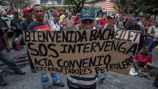 Venezuela: Ex trabajadores en huelga de hambre piden ayuda a Bachelet | FOTOS
