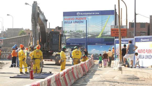 Inicialmente la propuesta de la Municipalidad de Lima era un puente Bella Uni&oacute;n de tipo atirantado; sin embargo, el dise&ntilde;o final se cambi&oacute;, tal como lo advirti&oacute; la Contralor&iacute;a. (Archivo El Comercio)