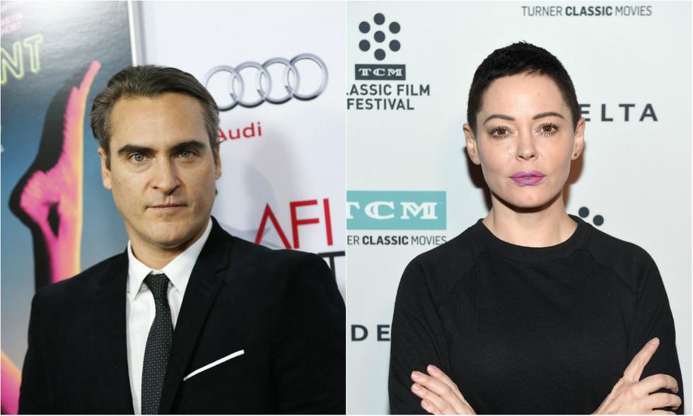 Joaquin Phoenix y Rose McGowan (Foto: Agencias)