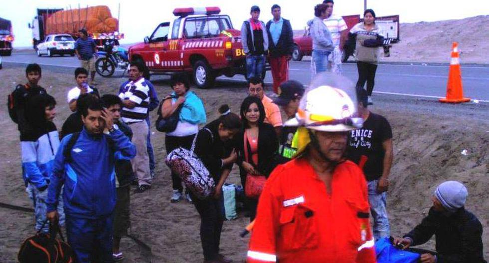 Accidente dejó al menos 39 heridos. (Foto: Andina)