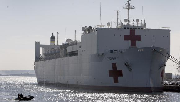 Estados Unidos: "Rusia envía bombarderos a Venezuela y nosotros un buque hospital". (AP).