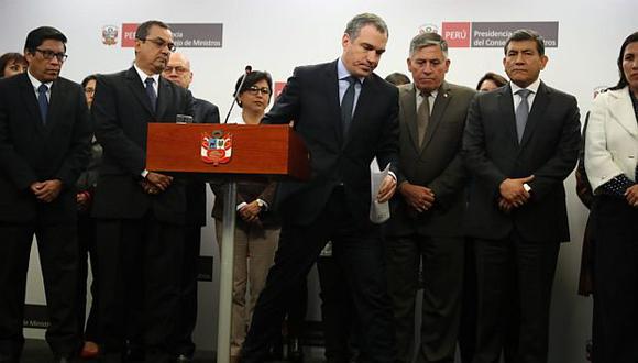 “Nuestro gobierno no se va a quedar con los brazos cruzados. Vamos a actuar con la autoridad y fortaleza que nos dan la Constitución y las leyes", señaló el primer ministro. (Foto: GEC/ Giancarlo Ávila)