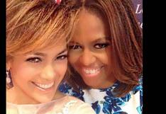 Jennifer Lopez se tomó un ‘selfie’ con Michelle Obama