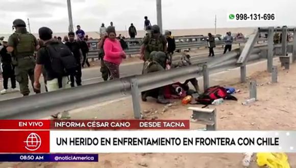 Nuevo enfrentamiento en Tacna. (Foto: América Noticias)