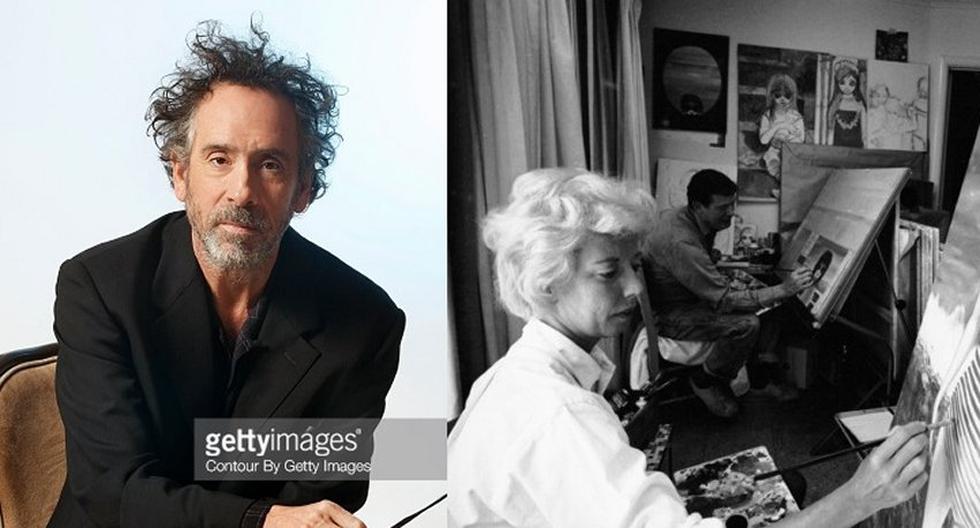 Tim Burton y Margaret Keane (Foto: Getty Images)