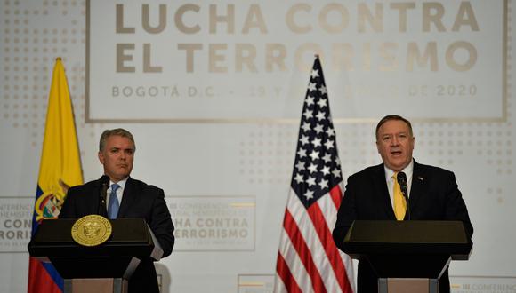 Mike Pompeo pide “seguir apoyando” esfuerzos contra la “tiranía” de Maduro en Venezuela. Foto: AFP