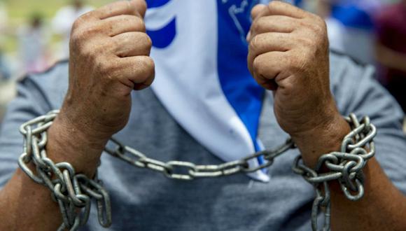 Nicaragua condena a manifestante Jaime Navarrete Blandón a 22 años de cárcel por muerte de un trabajador. (EFE)