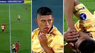 Kevin Quevedo recibe golpe en el rostro durante choque de Copa Sudamericana