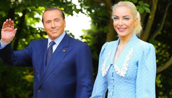 El político italiano Silvio Berlusconi y su novia Marta Fascina. (Foto: Instagram/mf9milan)