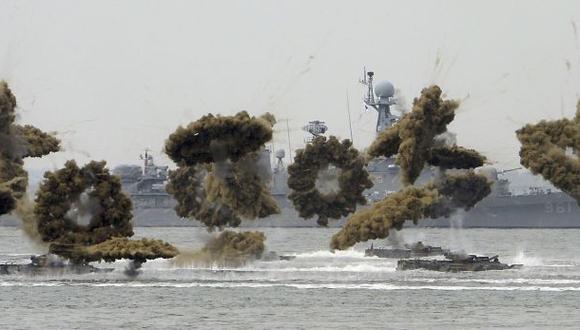 Las dos Coreas intercambian disparos en el Mar Amarillo